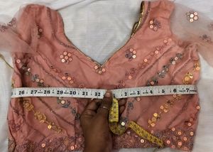 Pink Sequin Lehenga Set