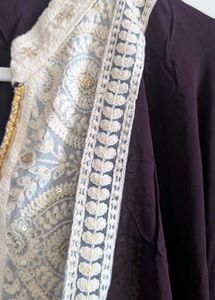 Embroidered Purple Kurta