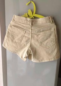 Light Green Cotton Shorts