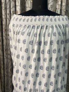Off Shoulder Boho Print Top