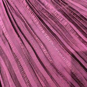 Elegant Pleated Wine Colored frock
