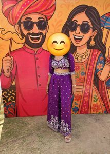 Purple Embroidered Kurta Set