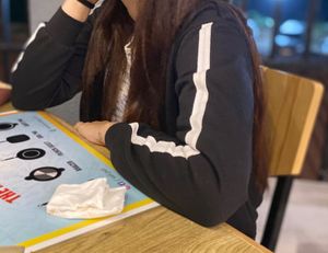 Black Track Jacket with White Stripes