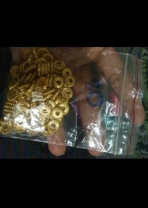Embroidery Thread &amp; Golden Charms(100)