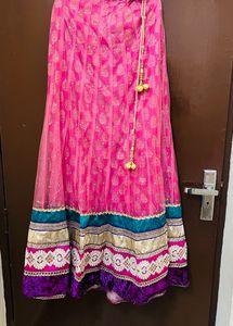 Combo…Price Drop Alert 🎉🥳🎉Lehenga Pink Purple