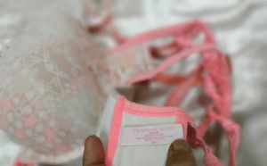 Pink Floral Padded Bra