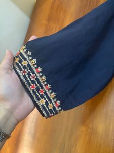 Beautiful Navy Blue Kurta Set