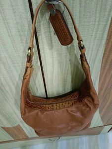 Brown Leather Hobo Bag