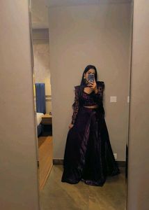 Wine lehnga
