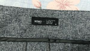 grey textured korean style shorts