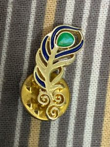 Peacock Feather Enamel Pin