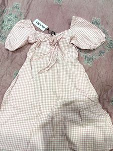 Cute Pink Gingham Dress