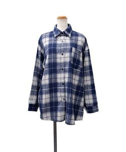 Classic Blue Plaid Flannel Shirt