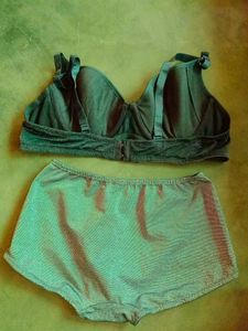 Blue Glitter Bra N Panty Set