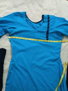 uniform Blue Kurta Set with Dupatta, , bracelet