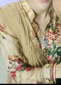 Elegant Floral Kurta Set with Dupatta