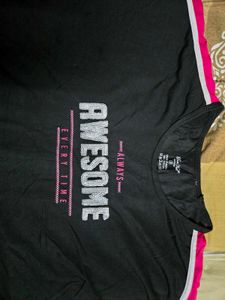 Black "Awesome" Graphic Tee