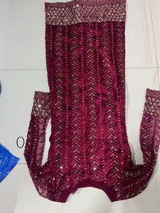 Embellished Maroon Lehenga Choli