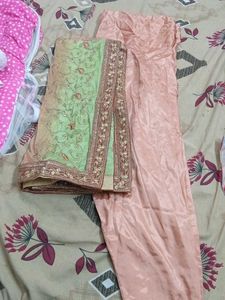 Beautifully Embellished Green Kurta