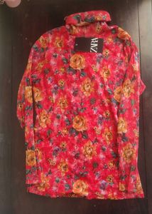 Zara Floral Print Shirt