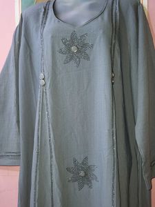 Embellished Blue Kurta