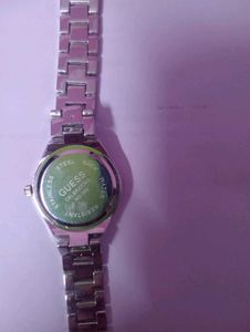 Guess Silver Rhinestone Watch