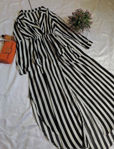Chic Striped Midi Dress