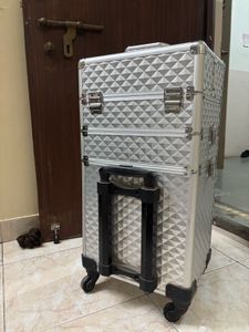 Silver Makeup Vanity