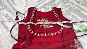 Elegant Maroon Embroidered Kurta Set