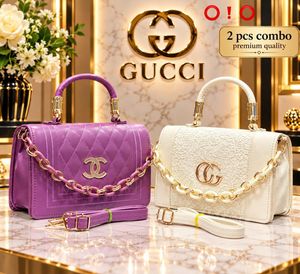 Designer Handbag Combo - 2 Pcs