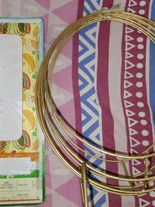 Gold Metal Hoop Basket