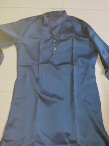 peacock blue kurta