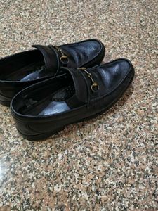 Classic Formal Black Leather Loafers