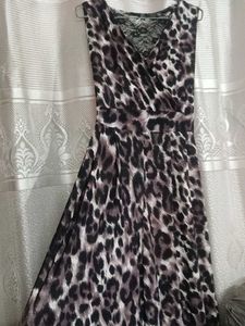 Animal Print Mini dangri dress