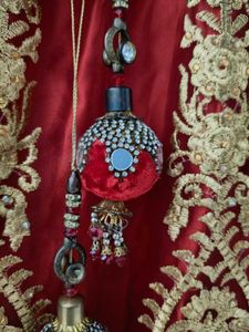 Red &amp; Gold Embroidered Lehenga Skirt