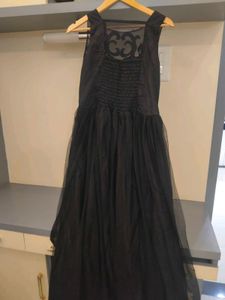 Elegant Black Embellished Gown