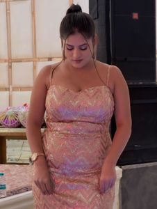 Sparkly Pink Ethnic Gown