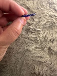 Blue Beaded Ring