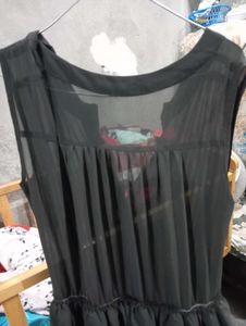 Chic grey Ruffle Tunic Top