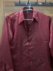 Maroon Formal Shirt