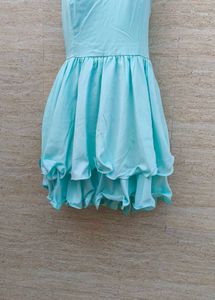 Light Blue Tiered Mini Dress