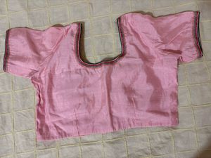 Elegant Pink Embroidered Saree with Blouse