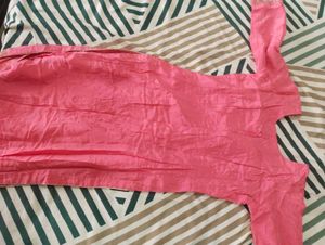 Elegant Pink Kurta Set with Salwar and Dupatta