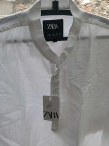 Zara White Casual Shirt