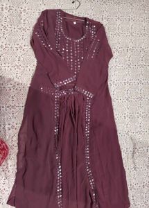 beautiful 3 piece dress with shrug and real mirror
