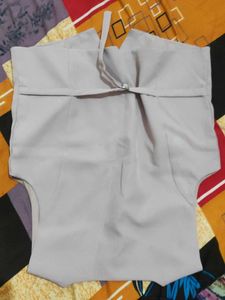 Women's Grey V-Neck Button-Up Vest
