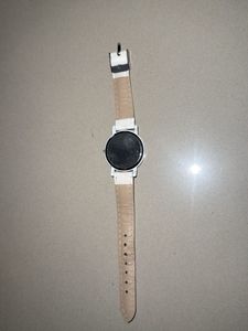 Classic White Analog Watch