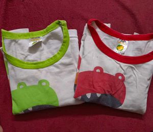 Combo Yellow Hippo Baby T-Shirts