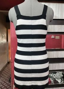 Striped Pinafore Dress