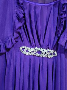 Large Size Purple Formal Dress